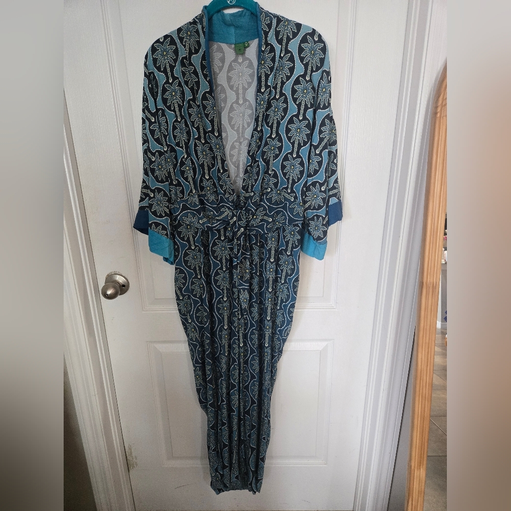 FARM Rio Blue Floral Jumpsuit